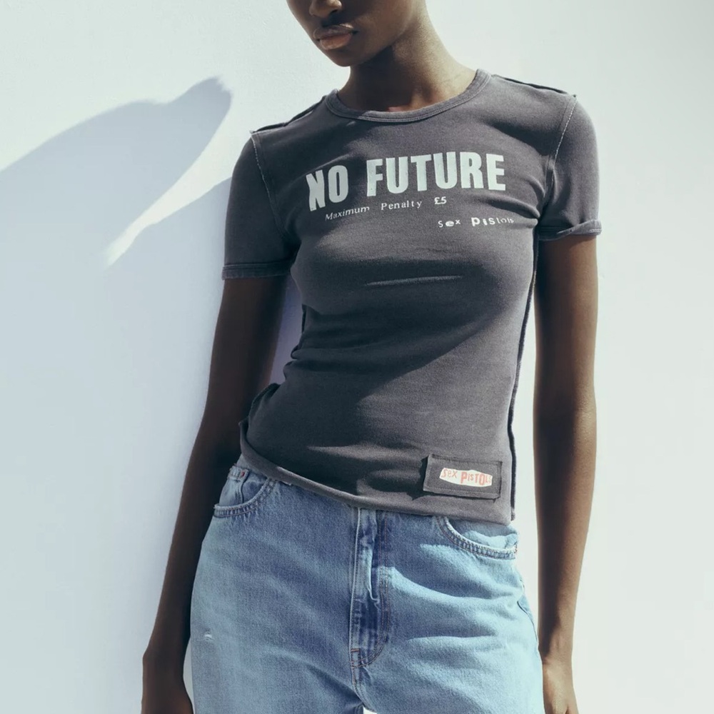Zara Washed Graphic Sex Pistols Tee